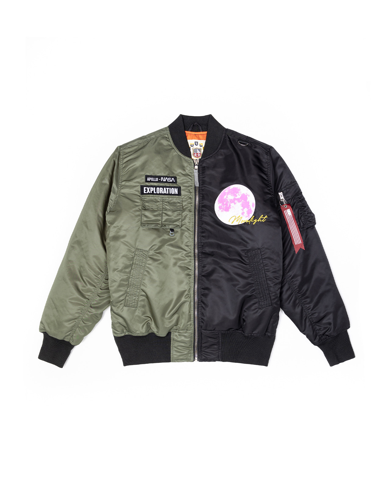 Color block MA-1 jacket