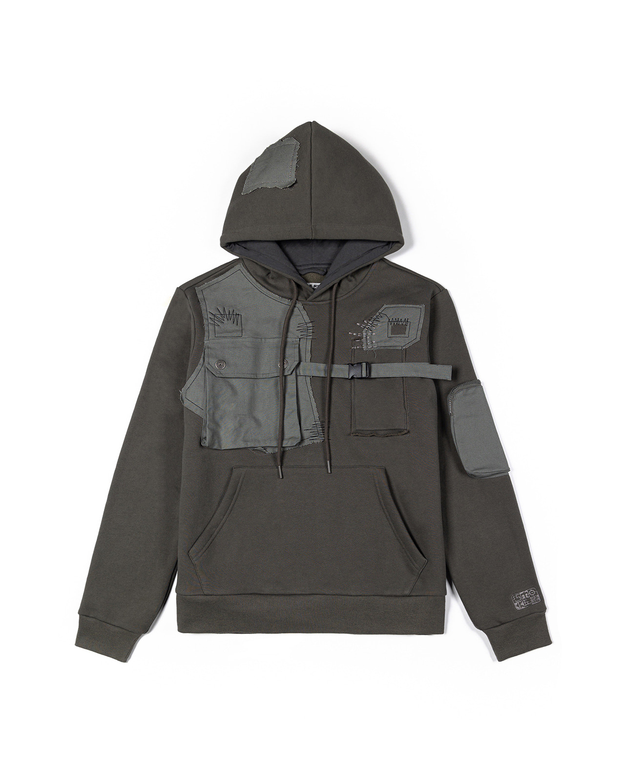 Strap utility pullover hoodie